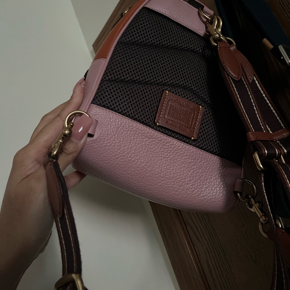 Pink and Brown Women's Bag